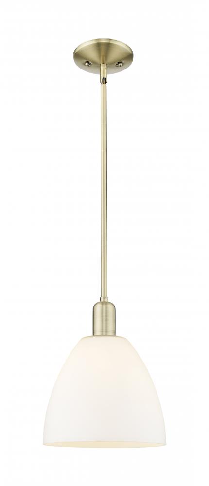 Bristol - 1 Light - 9 inch - Antique Brass - Stem hung - Mini Pendant