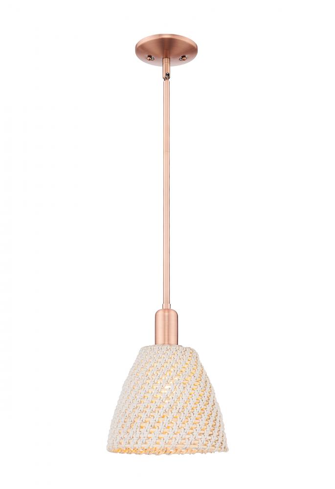 Bristol Natural - 1 Light - 6 inch - Antique Copper - Mini Pendant