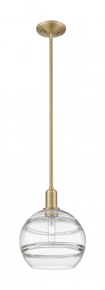 Rochester - 1 Light - 10 inch - Brushed Brass - Stem hung - Mini Pendant