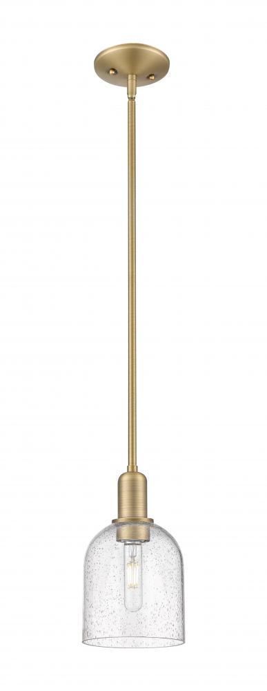 Bella - 1 Light - 6 inch - Brushed Brass - Stem hung - Mini Pendant