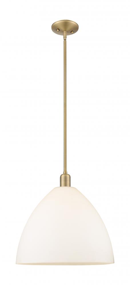 Bristol - 1 Light - 16 inch - Brushed Brass - Stem hung - Mini Pendant