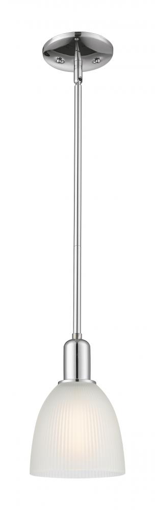 Castile - 1 Light - 6 inch - Polished Chrome - Stem hung - Mini Pendant