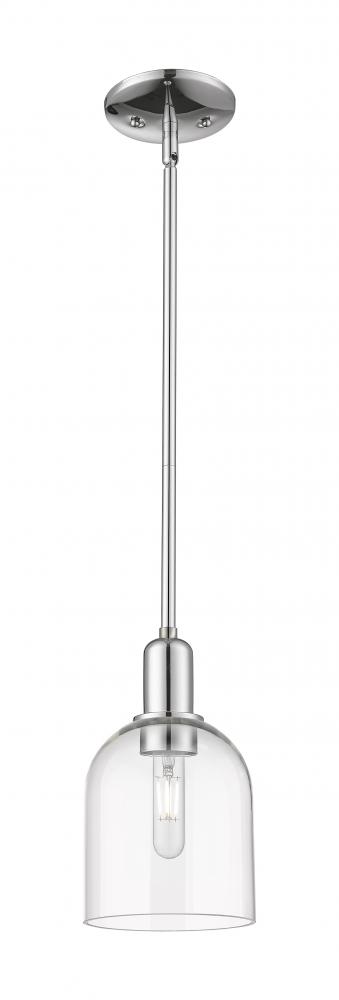 Bella - 1 Light - 6 inch - Polished Chrome - Stem hung - Mini Pendant