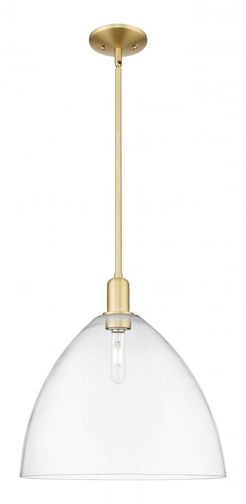 Bristol - 1 Light - 16 inch - Satin Gold - Stem hung - Mini Pendant