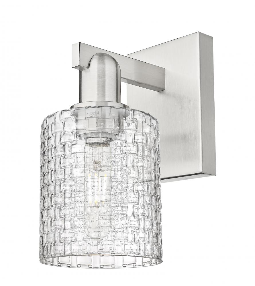 Cobbleskill - 1 Light - 5 inch - Brushed Satin Nickel - Sconce