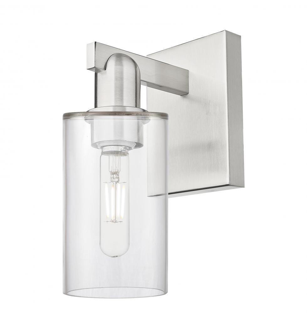 Clymer - 1 Light - 4 inch - Brushed Satin Nickel - Sconce