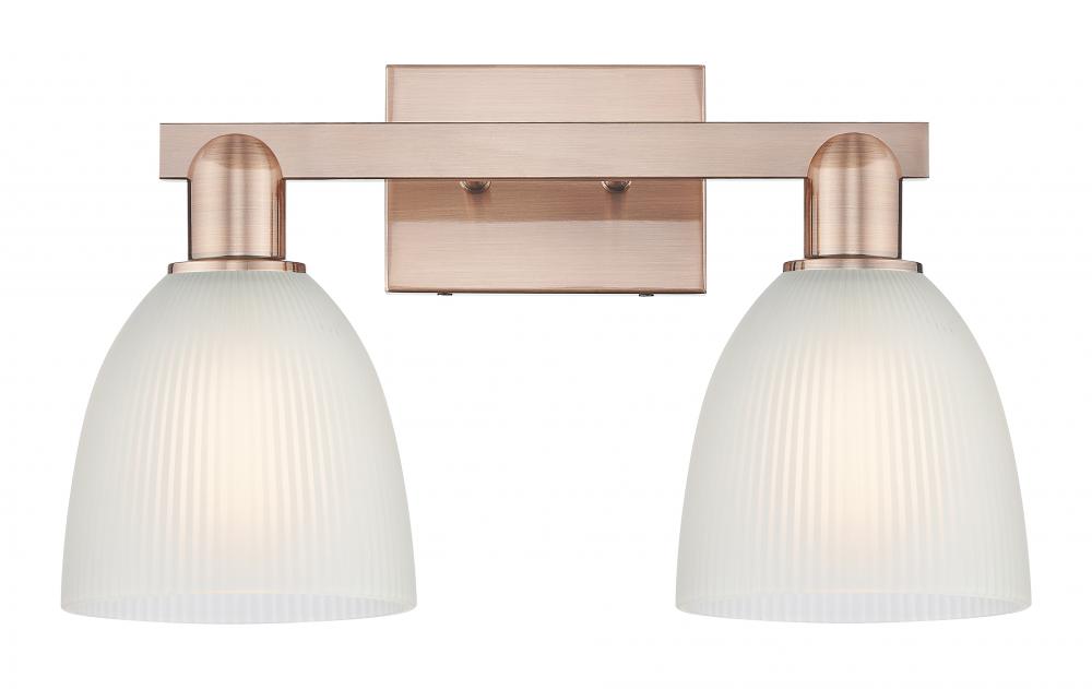 Castile - 2 Light - 17 inch - Antique Copper - Bath Vanity Light