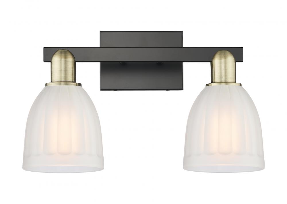 Brookfield - 2 Light - 17 inch - Black Antique Brass - Bath Vanity Light