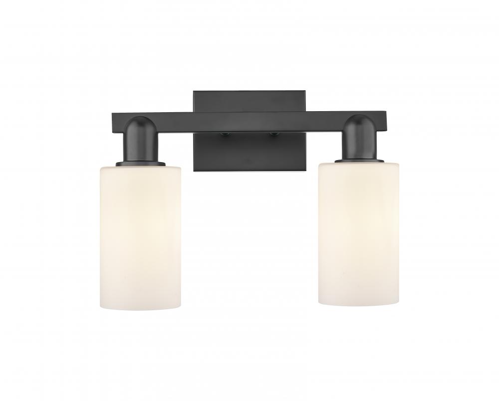 Clymer - 2 Light - 15 inch - Matte Black - Bath Vanity Light