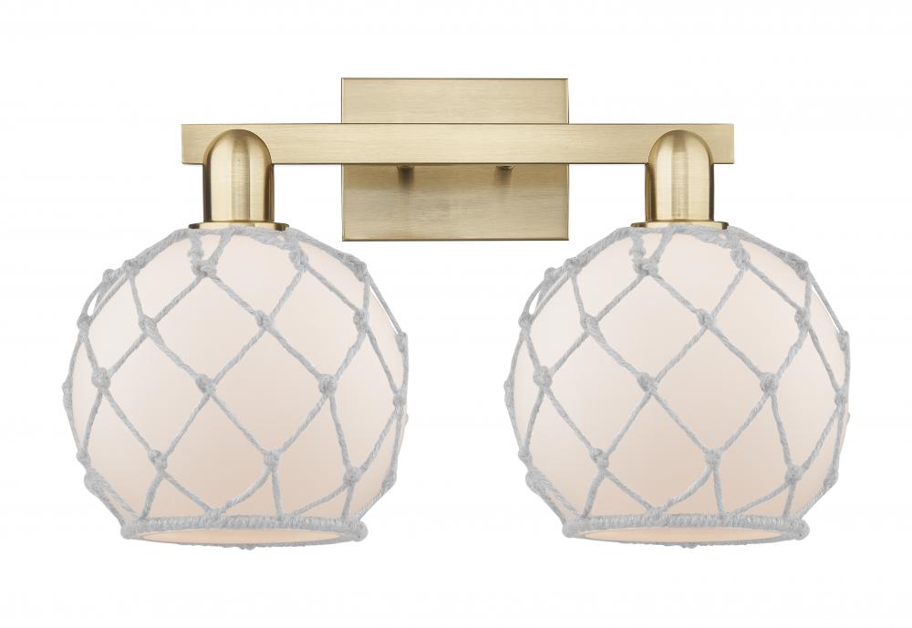 Farmhouse Rope - 2 Light - 19 inch - Champagne Bronze - Bath Vanity Light