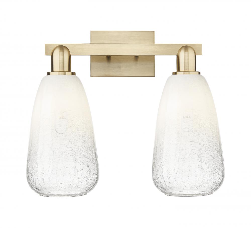 Brookhaven Almond - 2 Light - 16 inch - Champagne Bronze - Bath Vanity Light