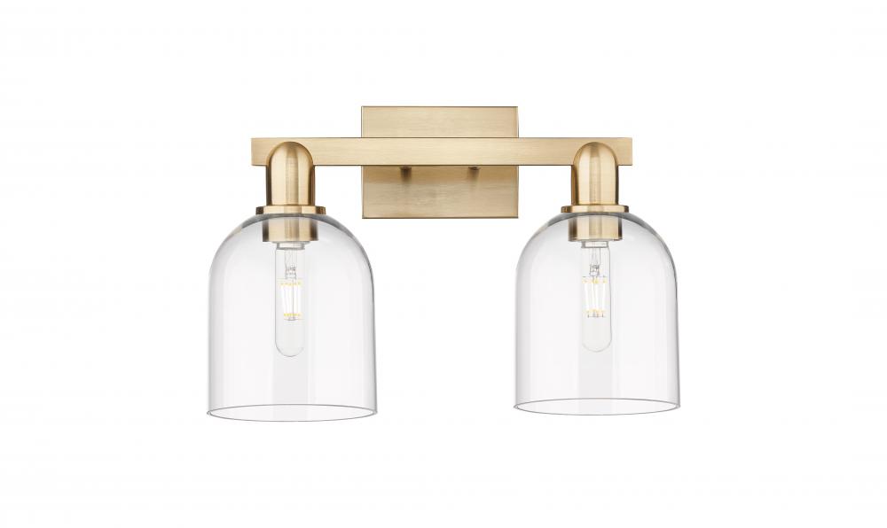 Bella - 2 Light - 17 inch - Champagne Bronze - Bath Vanity Light