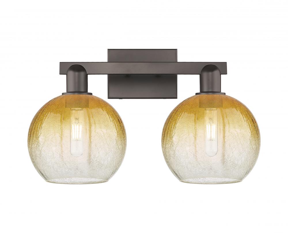 Brookhaven Globe - 2 Light - 16 inch - Oil Rubbed Bronze - Bath Vanity Light