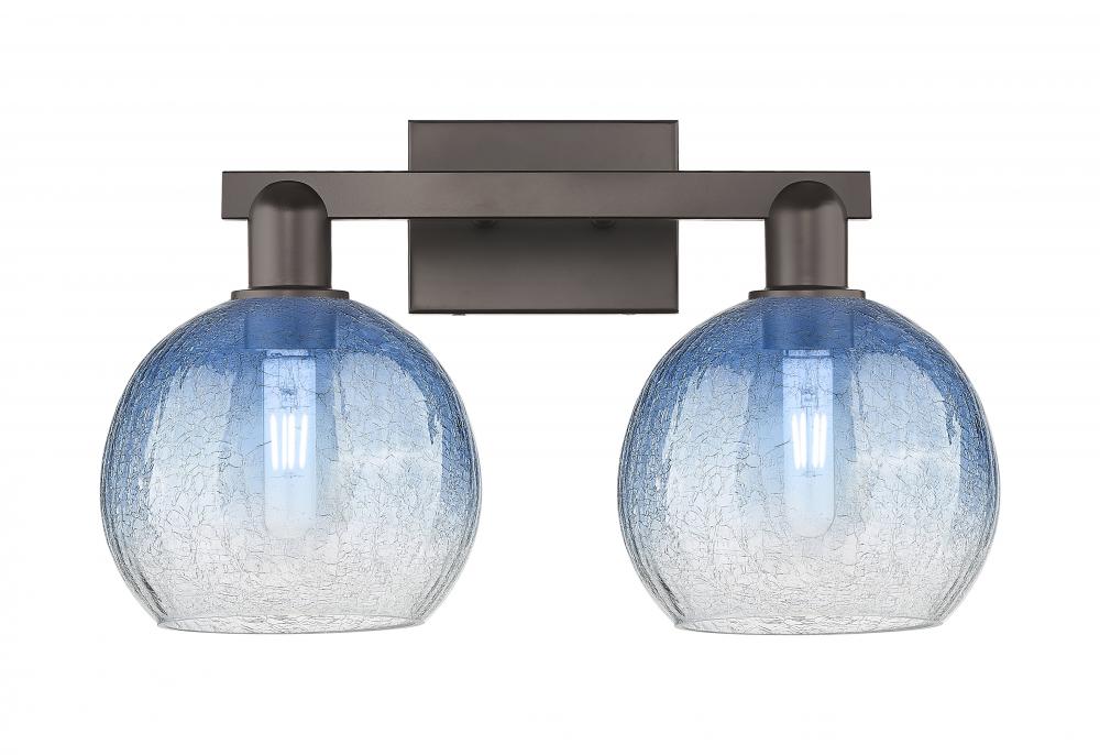 Brookhaven Globe - 2 Light - 16 inch - Oil Rubbed Bronze - Bath Vanity Light