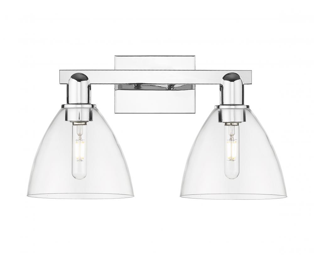 Bristol - 2 Light - 19 inch - Polished Chrome - Bath Vanity Light
