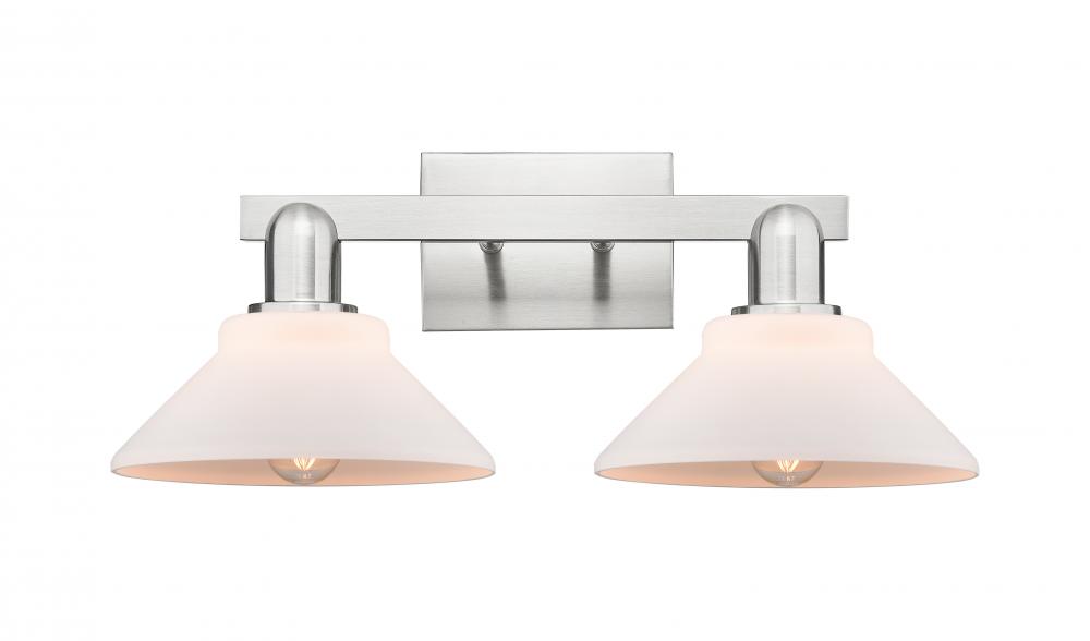 Orwell - 2 Light - 19 inch - Brushed Satin Nickel - Bath Vanity Light