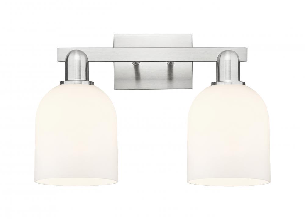 Bella - 2 Light - 17 inch - Brushed Satin Nickel - Bath Vanity Light