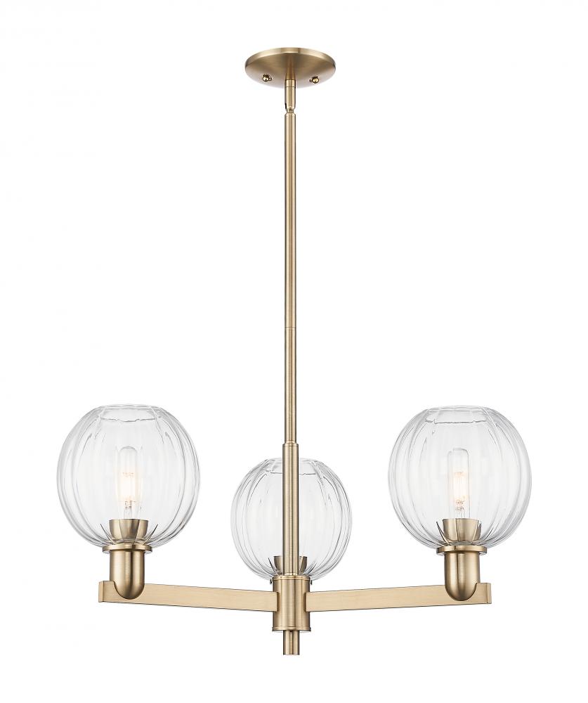 Preston Globe - 3 Light - 18 inch - Champagne Bronze - Pendant