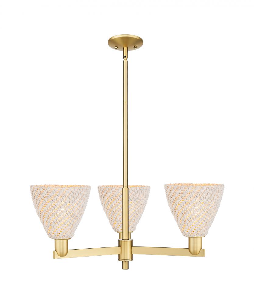 Bristol Natural - 3 Light - 18 inch - Satin Gold - Pendant