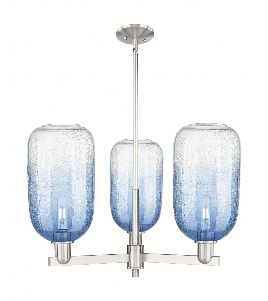 Brookhaven Cloche - 3 Light - 18 inch - Satin Nickel - Pendant