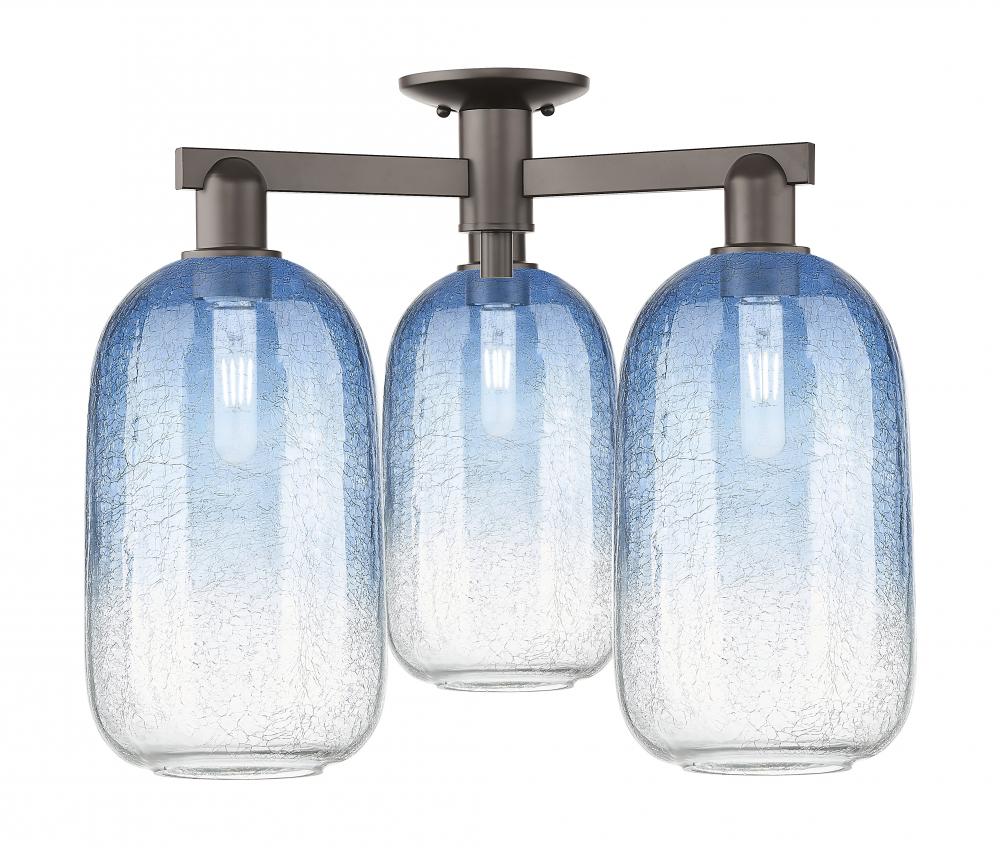 Brookhaven Cloche - 3 Light - 6 inch - Oil Rubbed Bronze - Semi-Flush Mount