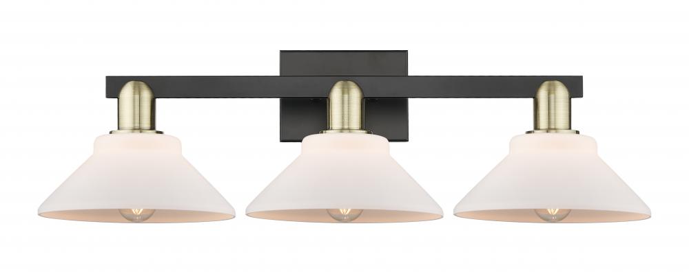 Orwell - 3 Light - 27 inch - Black Antique Brass - Bath Vanity Light