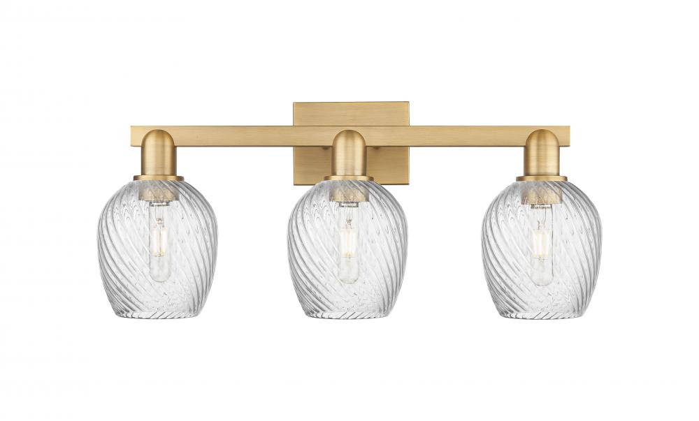 Salina - 3 Light - 25 inch - Brushed Brass - Bath Vanity Light