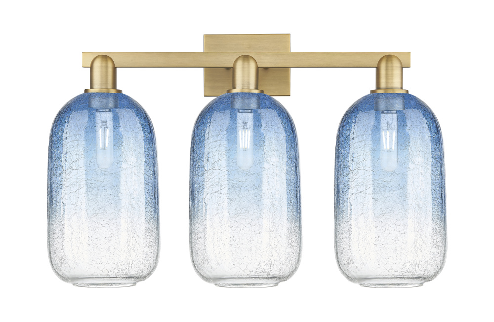 Brookhaven Cloche - 3 Light - 26 inch - Brushed Brass - Bath Vanity Light