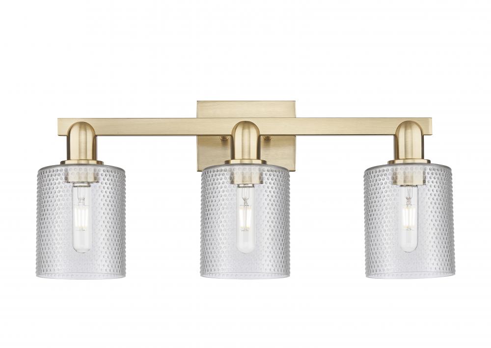 Cobbleskill - 3 Light - 24 inch - Champagne Bronze - Bath Vanity Light