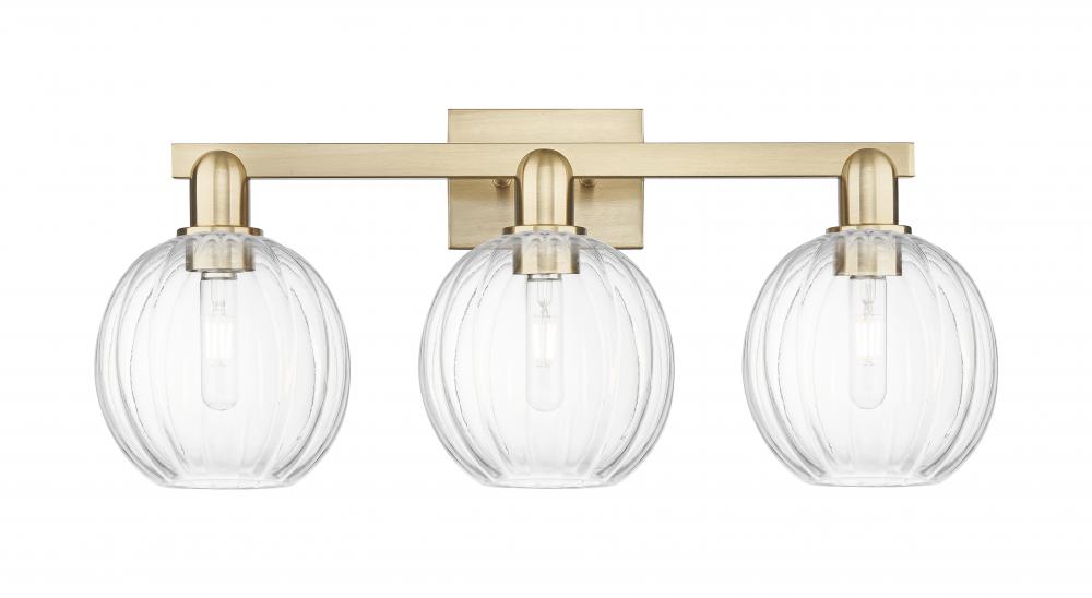 Preston Globe - 3 Light - 26 inch - Champagne Bronze - Bath Vanity Light