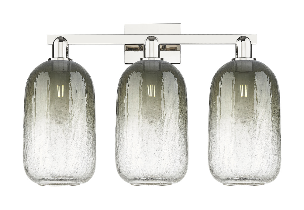 Brookhaven Cloche - 3 Light - 26 inch - Polished Nickel - Bath Vanity Light