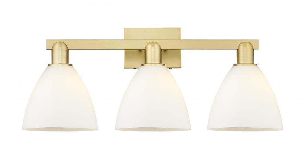 Bristol - 3 Light - 27 inch - Satin Gold - Bath Vanity Light