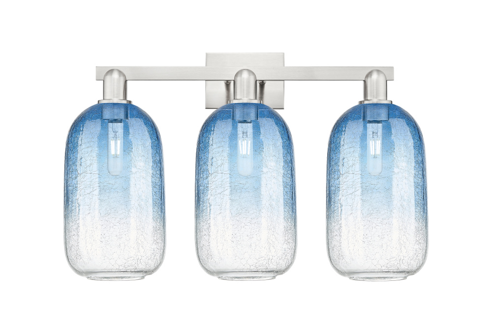 Brookhaven Cloche - 3 Light - 26 inch - Brushed Satin Nickel - Bath Vanity Light