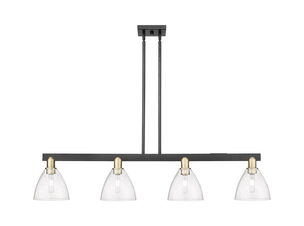 Bristol - 4 Light - 50 inch - Black Antique Brass - Stem hung - Island Light