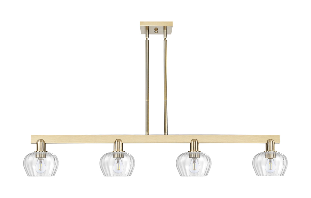 Fenton - 4 Light - 49 inch - Champagne Bronze - Stem hung - Island Light