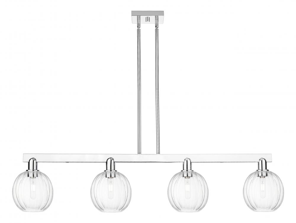 Preston Globe - 4 Light - 48 inch - Polished Chrome - Stem hung - Island Light