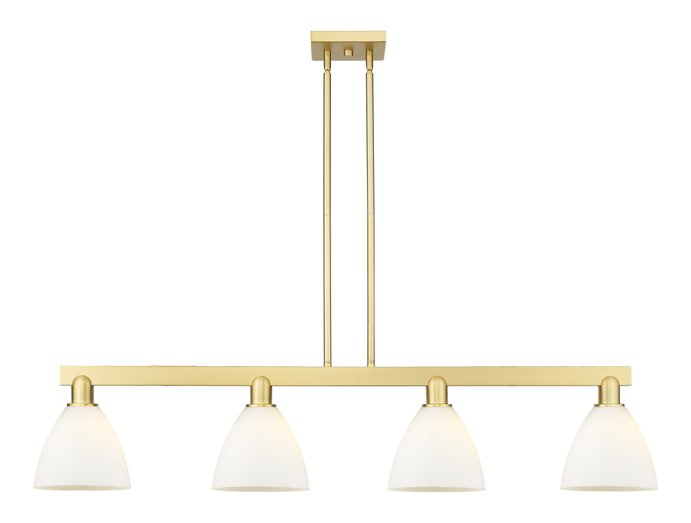 Bristol - 4 Light - 50 inch - Satin Gold - Stem hung - Island Light