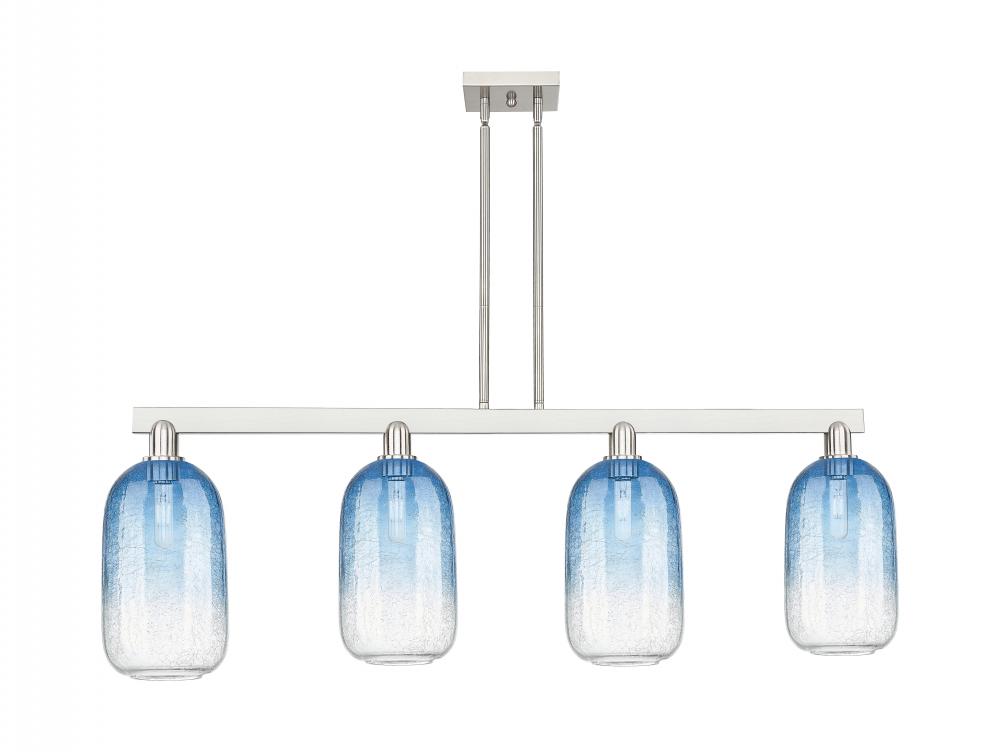 Brookhaven Cloche - 4 Light - 48 inch - Brushed Satin Nickel - Stem hung - Island Light