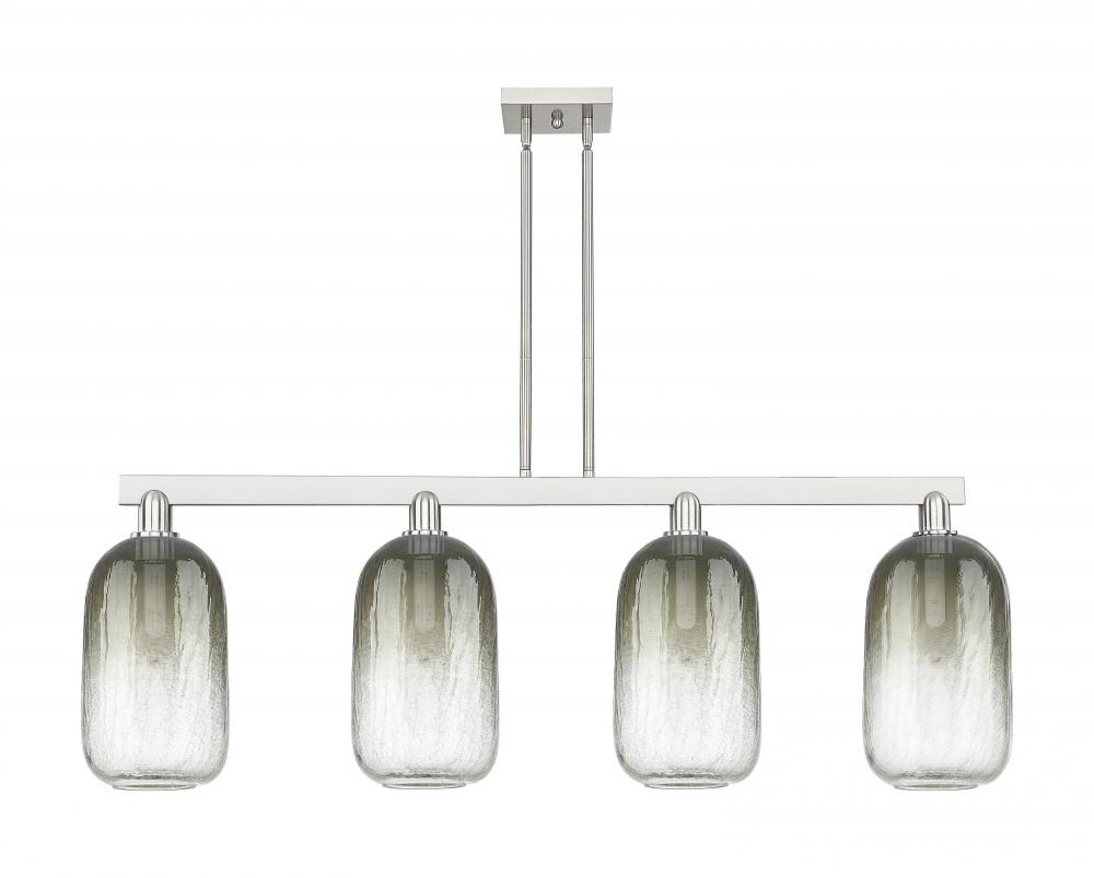Brookhaven Cloche - 4 Light - 48 inch - Brushed Satin Nickel - Stem hung - Island Light