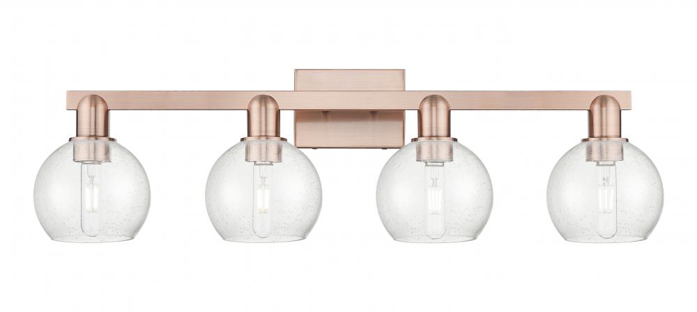 Athens - 4 Light - 33 inch - Antique Copper - Bath Vanity Light