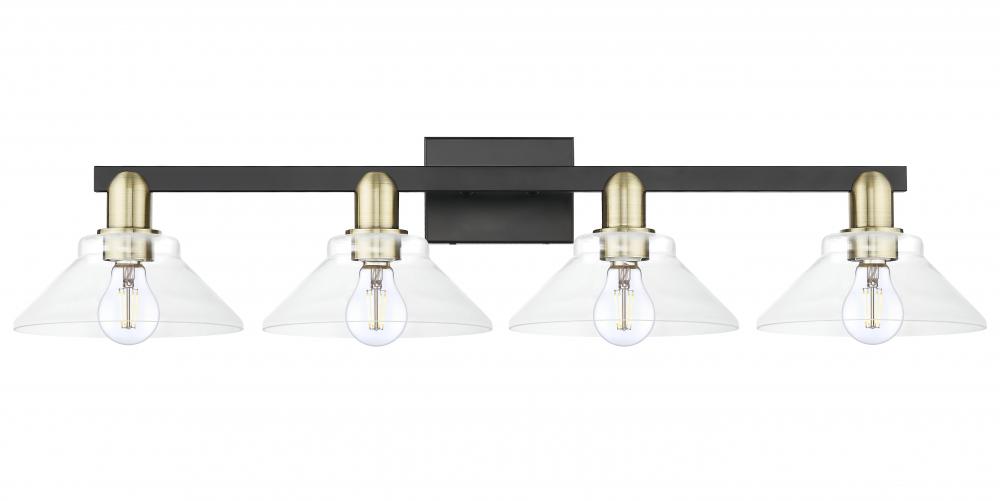 Orwell - 4 Light - 35 inch - Black Antique Brass - Bath Vanity Light