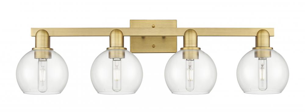 Athens - 4 Light - 33 inch - Brushed Brass - Bath Vanity Light