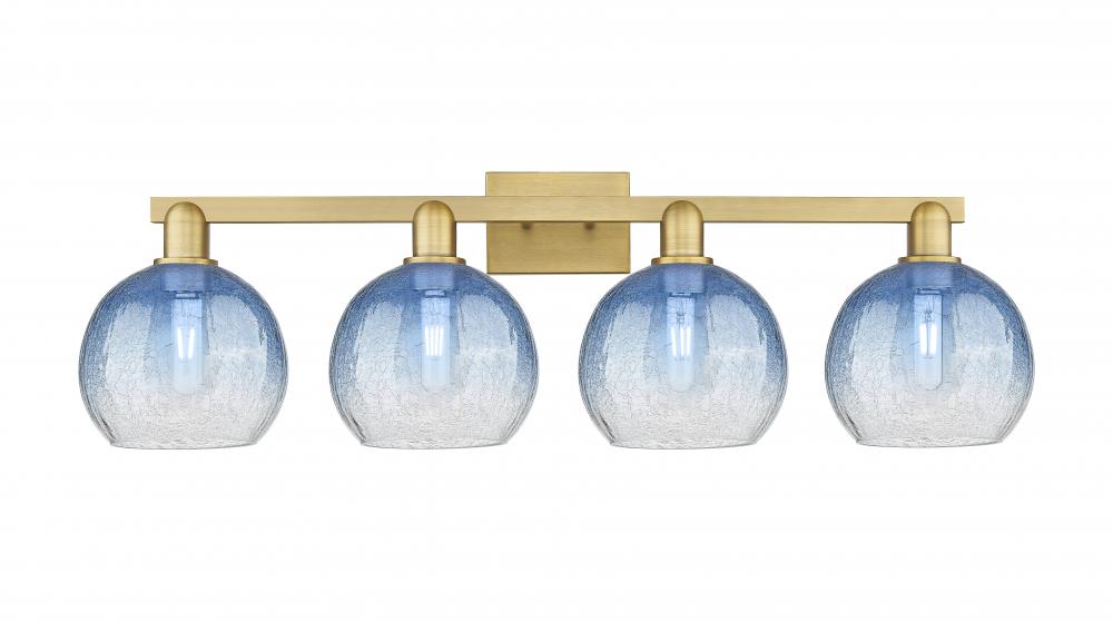 Brookhaven Globe - 4 Light - 36 inch - Brushed Brass - Bath Vanity Light