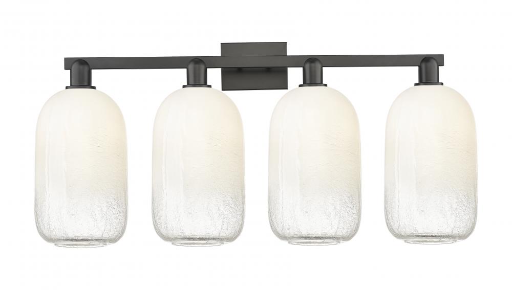 Brookhaven Cloche - 4 Light - 36 inch - Matte Black - Bath Vanity Light