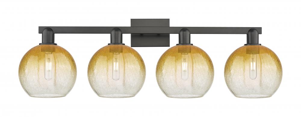 Brookhaven Globe - 4 Light - 36 inch - Matte Black - Bath Vanity Light