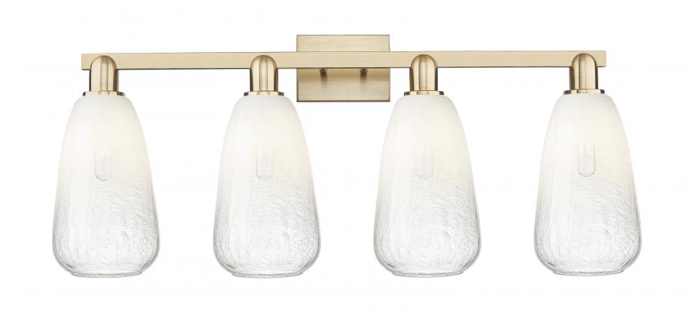 Brookhaven Almond - 4 Light - 36 inch - Champagne Bronze - Bath Vanity Light