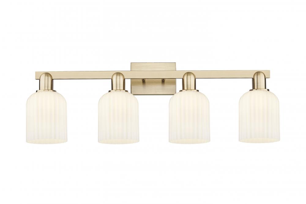 Bridal Veil - 4 Light - 36 inch - Champagne Bronze - Bath Vanity Light