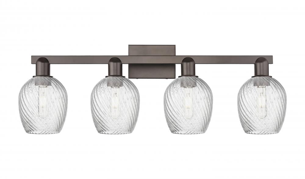 Salina - 4 Light - 33 inch - Oil Rubbed Bronze - Bath Vanity Light