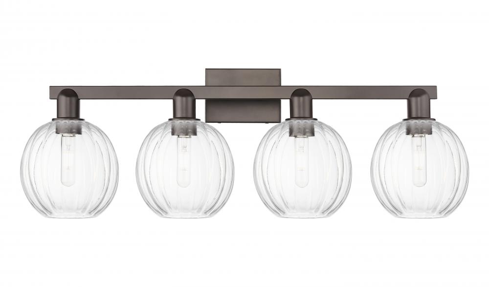 Preston Globe - 4 Light - 36 inch - Oil Rubbed Bronze - Bath Vanity Light