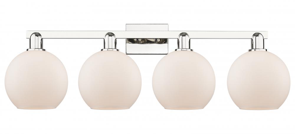 Athens - 4 Light - 35 inch - Polished Nickel - Bath Vanity Light